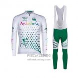 2020 Fietskleding Andalucia Wit Groen Lange Mouwen en Koersbroek